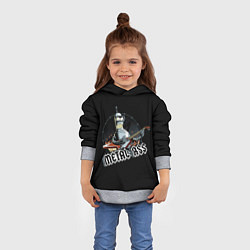 Толстовка-худи детская Metal Bender, цвет: 3D-меланж — фото 2
