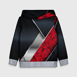 Детская толстовка 3D BLACK AND RED METAL