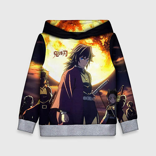 Детская толстовка Demon Slayer: Kimetsu no Yaiba / 3D-Меланж – фото 1