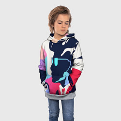 Толстовка-худи детская Персонаж, цвет: 3D-меланж — фото 2