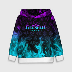 Детская толстовка GENSHIN IMPACT НЕОНОВЫЙ ОГОНЬ