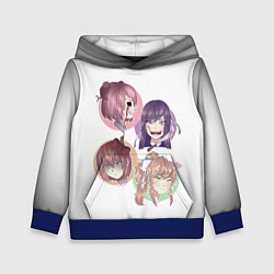 Толстовка-худи детская Doki Doki Literature Club, цвет: 3D-синий