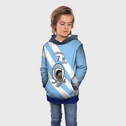 Толстовка-худи детская Рахим Стерлинг МанСити, цвет: 3D-синий — фото 2