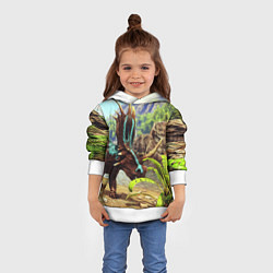 Толстовка-худи детская Ark Survival АРК СУРВИВАЛ спина Z, цвет: 3D-белый — фото 2