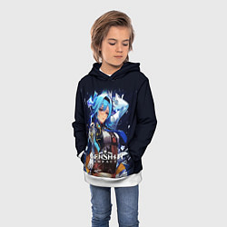 Толстовка-худи детская Eula Genshin Impact, цвет: 3D-белый — фото 2