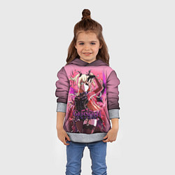 Толстовка-худи детская ФИШЛЬ GENSHIN IMPACT, цвет: 3D-меланж — фото 2