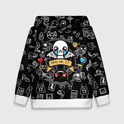 Толстовка-худи детская THE BINDING OF ISAAC ЖЕРТВА, цвет: 3D-белый