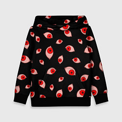 Толстовка-худи детская Взгляд тьмы, цвет: 3D-черный