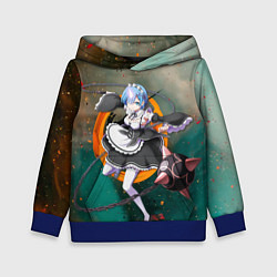 Толстовка-худи детская Rem, цвет: 3D-синий