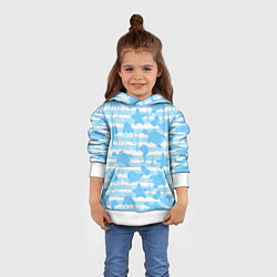 Толстовка-худи детская Морские жители, цвет: 3D-белый — фото 2