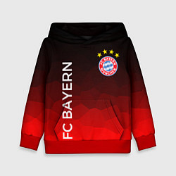 Толстовка-худи детская ФК БАВАРИЯ BAYERN МЮНХЕН, цвет: 3D-красный