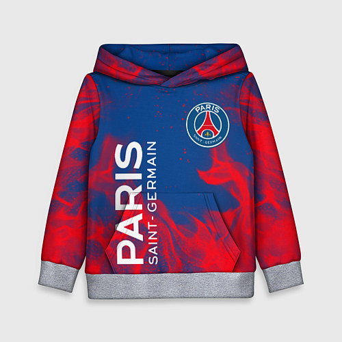 Детская толстовка ФК ПСЖ PARIS SAINT GERMAIN / 3D-Меланж – фото 1