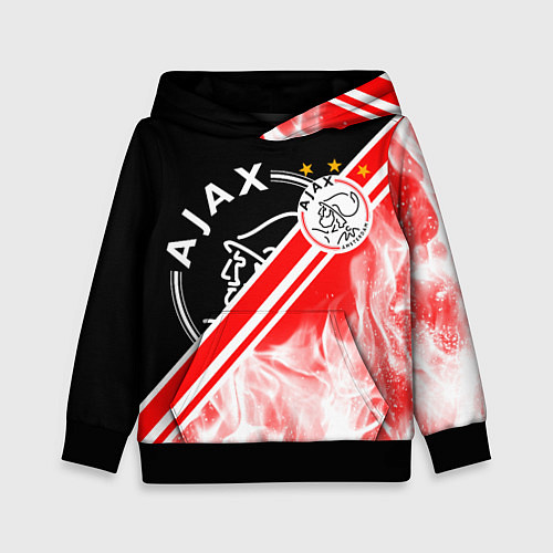 Детская толстовка FC AJAX AMSTERDAM ФК АЯКС / 3D-Черный – фото 1