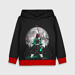 Толстовка-худи детская Moon Slayer, цвет: 3D-красный