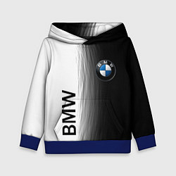 Толстовка-худи детская Black and White BMW, цвет: 3D-синий