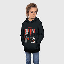 Толстовка-худи детская BLACKPINK Red and black, цвет: 3D-черный — фото 2