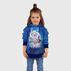 Толстовка-худи детская Вечная Сейлор Мун Netflix 2021, цвет: 3D-синий — фото 2