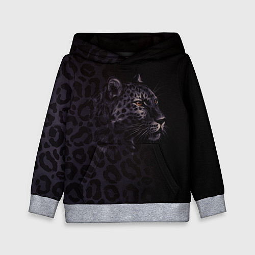 Детская толстовка Леопард / 3D-Меланж – фото 1