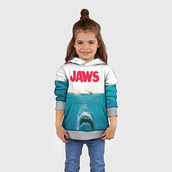 Толстовка-худи детская Jaws 1975, цвет: 3D-меланж — фото 2
