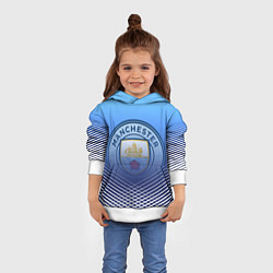 Толстовка-худи детская МАНЧЕСТЕР СИТИ МАНЧЕСТЕР, цвет: 3D-белый — фото 2