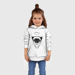 Толстовка-худи детская Sukunas Laugh, цвет: 3D-белый — фото 2