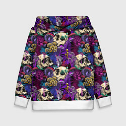 Детская толстовка Психоделика - черепа и грибы