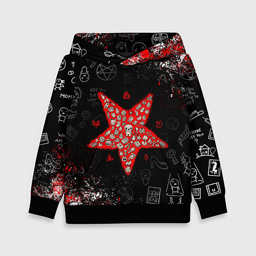 Детская толстовка The Binding of Isaac ИСААК / 3D-Черный – фото 1