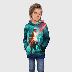 Толстовка-худи детская Баттлфилд 2042, цвет: 3D-синий — фото 2
