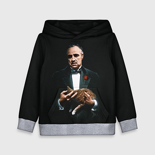 Детская толстовка КРЕСТНЫЙ ОТЕЦ ДОН КАРЛЕОНЕ / 3D-Меланж – фото 1