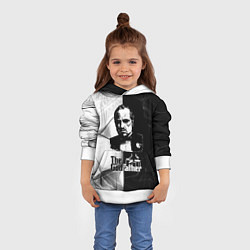 Толстовка-худи детская Крёстный отец The Godfather, цвет: 3D-белый — фото 2