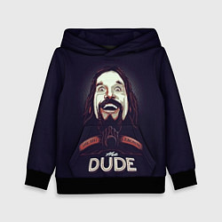 Толстовка-худи детская Большой Лебовский The Dude, цвет: 3D-черный