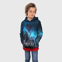 Толстовка-худи детская Сталкер 2 Сердце Чернобыля DE, цвет: 3D-красный — фото 2