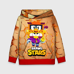 Толстовка-худи детская Грифф Griff Brawl Stars, цвет: 3D-красный