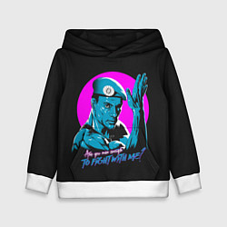 Толстовка-худи детская Уличный Ван Дамм, цвет: 3D-белый