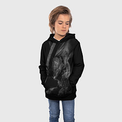 Толстовка-худи детская БЕРСЕРК черно - белый, цвет: 3D-черный — фото 2