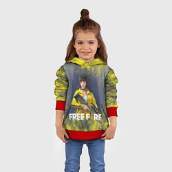 Толстовка-худи детская GARENA FREEFIRE БАТЛГРАУНД Z, цвет: 3D-красный — фото 2