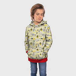 Толстовка-худи детская Кубок Дэвиса, цвет: 3D-красный — фото 2