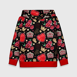 Детская толстовка Корона и розы