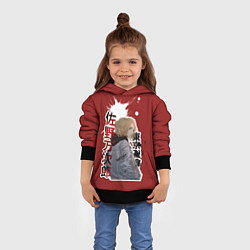 Толстовка-худи детская Tokyo Revengers anime, цвет: 3D-черный — фото 2