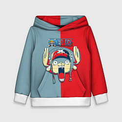 Толстовка-худи детская Сопливый Тони Тони Чоппер One Piece, цвет: 3D-белый