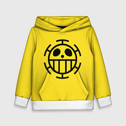 Толстовка-худи детская Как у Трафальгара Ло One Piece, цвет: 3D-белый