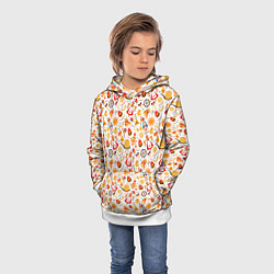 Толстовка-худи детская Масленица, цвет: 3D-белый — фото 2
