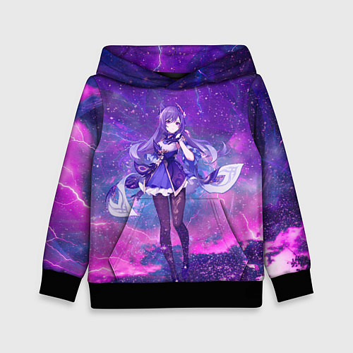 Детская толстовка Genshin Impact Кэ Цин / 3D-Черный – фото 1