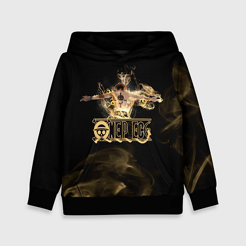 Детская толстовка Портгас Д Эйс One Piece / 3D-Черный – фото 1