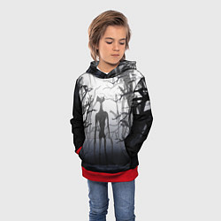 Толстовка-худи детская СИРЕНОГОЛОВЫЙ В ЛЕСУ, цвет: 3D-красный — фото 2