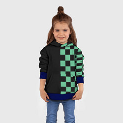 Толстовка-худи детская КОСТЮМ TANJIRO KAMADO ТАНДЖИРО, цвет: 3D-синий — фото 2