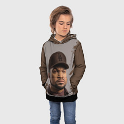Толстовка-худи детская Ice Cube Айс Куб Z, цвет: 3D-черный — фото 2