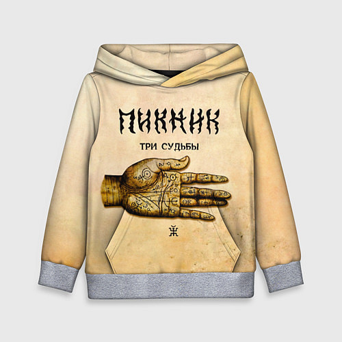 Детская толстовка ТРИ СУДЬБЫ - ПИКНИК / 3D-Меланж – фото 1
