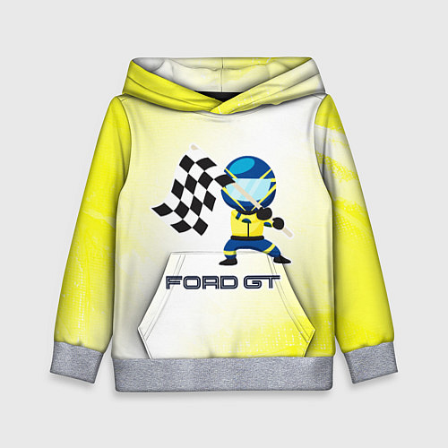 Детская толстовка Ford - Racing / 3D-Меланж – фото 1