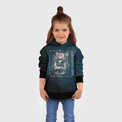 Толстовка-худи детская Алиса - ИЗГОЙ, цвет: 3D-черный — фото 2